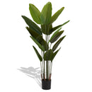 2025 New adhesive fabric traveler banana leaf 15 leaf home decoration indoor decoration artificial green plant 2pcs/set