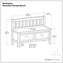 Burlington - Entryway Storage Bench With Drawers
