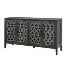 Hollow Four Door Antique Cabinet, American Country Style