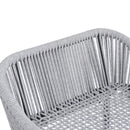 La Push Outdoor Patio Light Gray Rope Bar Stool, Set of 2