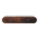 Wall Mounted Console Table - Walnut by Unique Piece Furniture