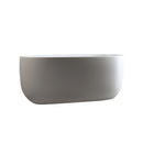 Independent Solid Surface Resin Stone Bathtub, A Modern Designed Independent Bathtub With Pop-Up Drainage And Overflow Pipes, Suitable For Small Households - Matte White by HouseOfZazla