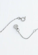 Pillar Mother of Pearl Necklace in Silver