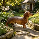 26'' Brown Dachshund Statue