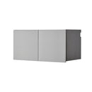Astro Series - Wall Storage Cabinet With Soft Closing Drawers - Metallic Gray by HouseOfZazla