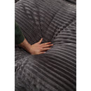 74.8" Modern Luxury Twins Sofa Couch for Living Room Quality Corduroy Upholstery Sleeper Sofa Bed Daybed Grey