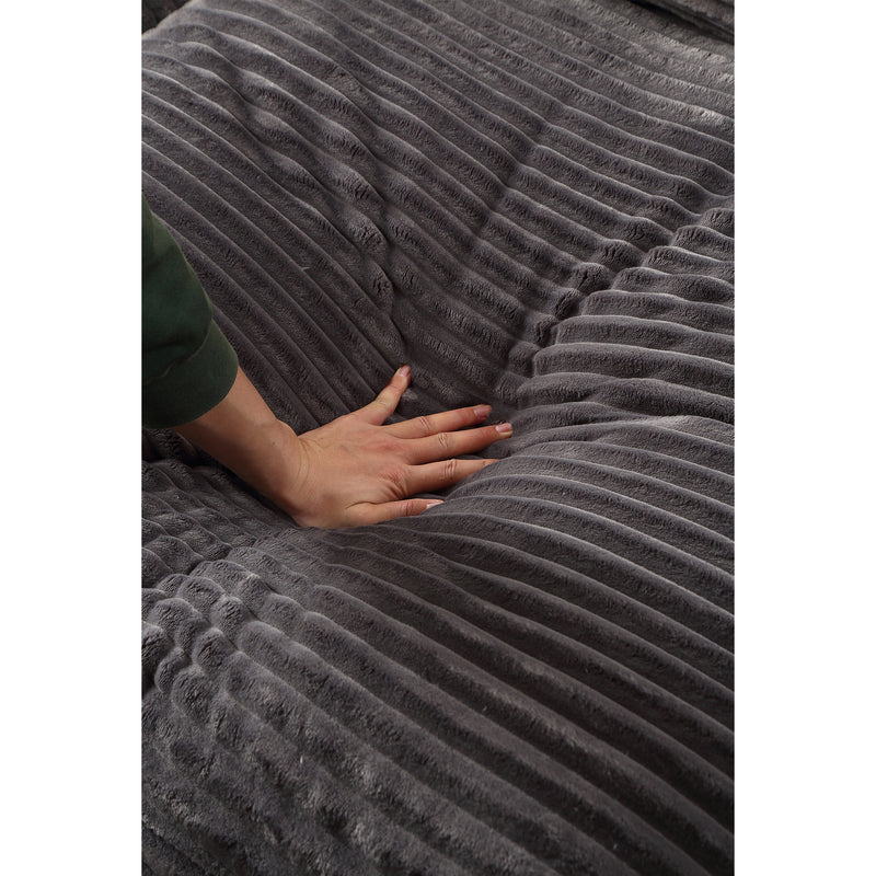 74.8" Modern Luxury Twins Sofa Couch for Living Room Quality Corduroy Upholstery Sleeper Sofa Bed Daybed Grey