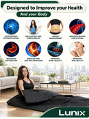 LX17 Portable Infrared Sauna Blanket, Jet Black