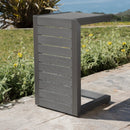 Aluminum Outdoor C-Shaped Side Table for Patio by HouseOfZazla