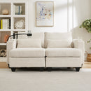 Convertible Chaise Lounge Sofa Chair With USB Ports, Cup Holders, Phone Holder And Storage by HouseOfZazla