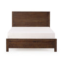 Albany Solid Wood Espresso Bed, Modern Rustic Wooden Twin Size Bed Frames Box Spring Needed