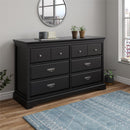Bristol - 6 Drawer Dresser - Black by Unique Piece Furniture