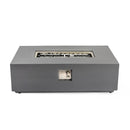 Volon - Rectangular Fire Pit Table, Propane Powered, 50,000 BTU - Light Gray by HouseOfZazla