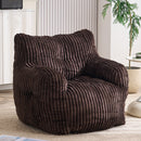 Soft Fluffy Corduroy Fabric Bean Bag Chair Filled With Memory Sponge