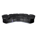 Challenger - Recliner Sectional Sofa, Built In USB, C Ports & Bluetooth