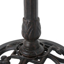 Lancaster Outdoor Aluminum and Iron Top Bird Bath with Iron Base, Bronze by HouseOfZazla