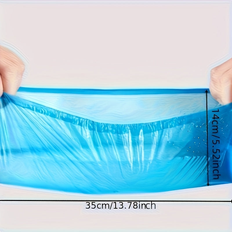 100-Pack: Disposable Plastic Shoe Covers – Waterproof & Slip-Resistant, photo 5 of 6