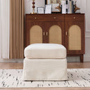 Ottoman Foot Stool With Metal Legs
