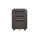 3 Drawer Mobile File Cabinet Under Desk Office,Simple Style Versatile Storage Cabinet for Legal/Letter/A4 Files, 5 Wheel Design Anti-Tilting Cold Rolled Steel Waterproof Moisture-Proof Black