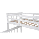 Bunk Bed With Twin Size Trundle, Storage And Guard Rail For Bedroom by HouseOfZazla