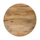 Slatted Round Coffee Table - Beige by Unique Piece Furniture