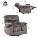 Swivel And Rocking Recliner Chair With Massage And Heating by HouseOfZazla