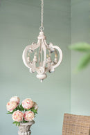 Farmhouse Chandelier, 6 Light Wood Chandelier Pendant Light Fixture With Adjustable Chain For Dining Room Living Room Entryway, Bulb Not Included by HouseOfZazla