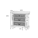 3 Piece Bedroom Set, Majestic Formal Bed With 2 Nightstands by HouseOfZazla