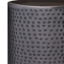 Corbin - Hammered Metal Side Table by HouseOfZazla