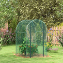 4' x 4' Crop Cage, Plant Protection Tent with Zippered Door and Galvanized Steel Frame, Fruit Cage Netting Cover for Garden, Yard, Lawn, Green