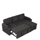 Convertible L Shaped Sofa Couch With Storage, Cup Holders, USB Ports by HouseOfZazla
