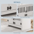 PawHut Large Elevated Dog Bowls with Storage Cabinet