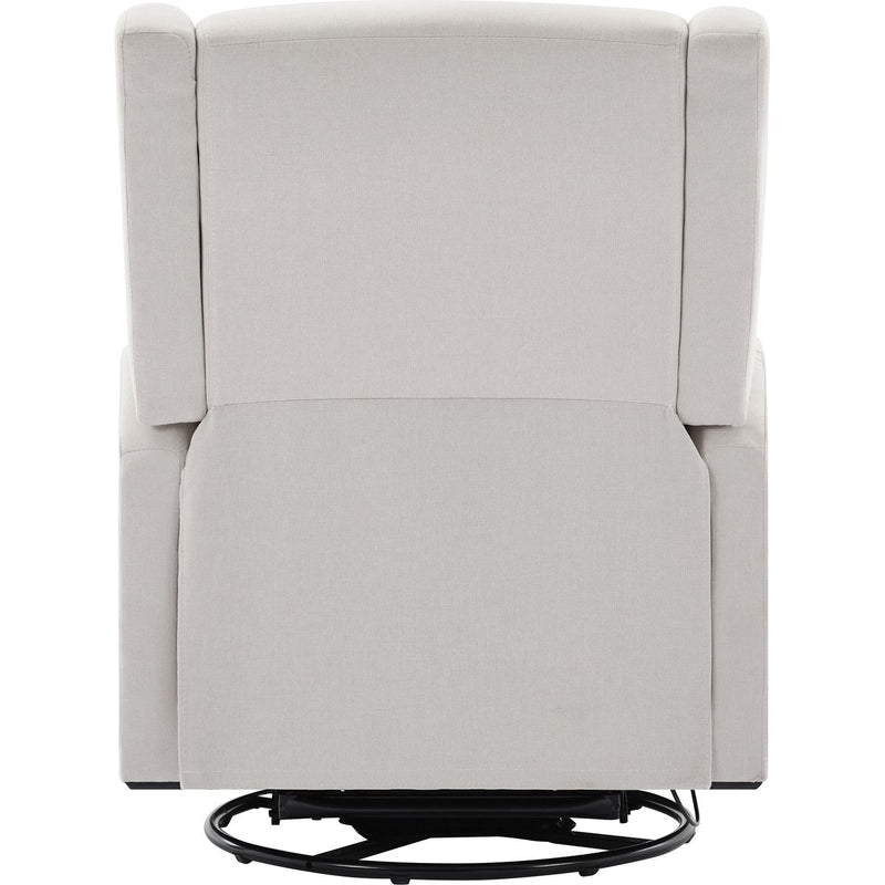 29.5'' Wide Wingback Swivel Rocker Recliner Chair, Glider Rocker Recliner, Rocking Chair Nursery for Living Room Bedroom Apartment,Linen,Beige
