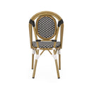 Outdoor PE Rattan and Aluminum French Bistro Chair, Set of 2 by HouseOfZazla