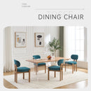 Dining Chairs With Ergonomic Backrest And Adjustable Feet (Set of 2)