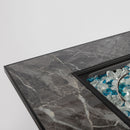 Outdoor Propane Gas Fire Pit Table With Lid With Glass Rocks And Rain Cover - Espresso by HouseOfZazla