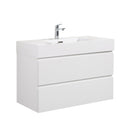 Alice - Bathroom Vanity With Large Storage, Sink Wall Mounted Floating Bathroom Vanity For Modern Bathroom, One-Piece Sink Basin Without Drain And Faucet by HouseOfZazla