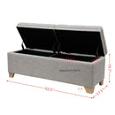 Soft Close Upholstered Storage Bench, Convenient Design by HouseOfZazla