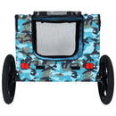 Outdoor Heavy Duty Collapsible Pet Bike Trailer with 16-Inch Wheels by HouseOfZazla