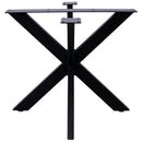 Spider Shaped Steel Table Legs, Metal Dining Table Frame, Heavy Duty Box Section Table Base - Black by HouseOfZazla