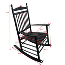 Balcony Porch Adult Rocking Chair - Wood by HouseOfZazla