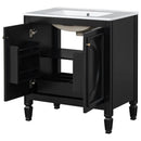 Double Sink Bathroom Vanity Set with Wall Mount Mirror Cabinet by HouseOfZazla