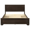 Kauffman - Queen Storage Panel Bed With Side Drawers - Dark Brown