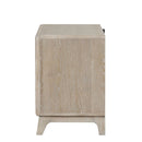 1 Piece Nightstand With Angled Feet, Dovetail Drawers, Bedroom Furniture - Oak