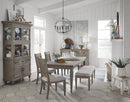 Lancaster - Bench With Upholstered Seat - Dovetail Gray
