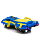 24V Kids Ride On Electric scooter w/ helmet knee pads,24v ride on toy for kids,Spray function,2WD 400w wheel-hub motor,5.59-6.84MPH,Gravity Steering,Use for 1-2 hours,Exercise your child age 6+.