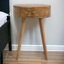 Nordic Chestnut Circular Nightstand by Unique Piece Furniture