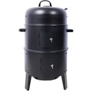 Portable Charcoal Smoker Grill For Outdoor Cooking - Black by HouseOfZazla