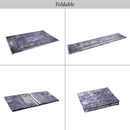 Maval - 2'6'' X 10' Washable Runner Rug - Anthracite by HouseOfZazla