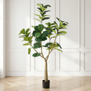 6FT Artificial Fiddle Leaf Fig Tree, Realistic Faux Potted Plant by HouseOfZazla